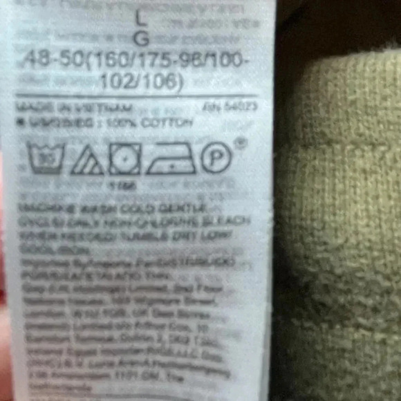 Gap Women's Large Green Jogger Pants Ribbed Waist‎ Cargo Style Pockets - Picture 13 of 14